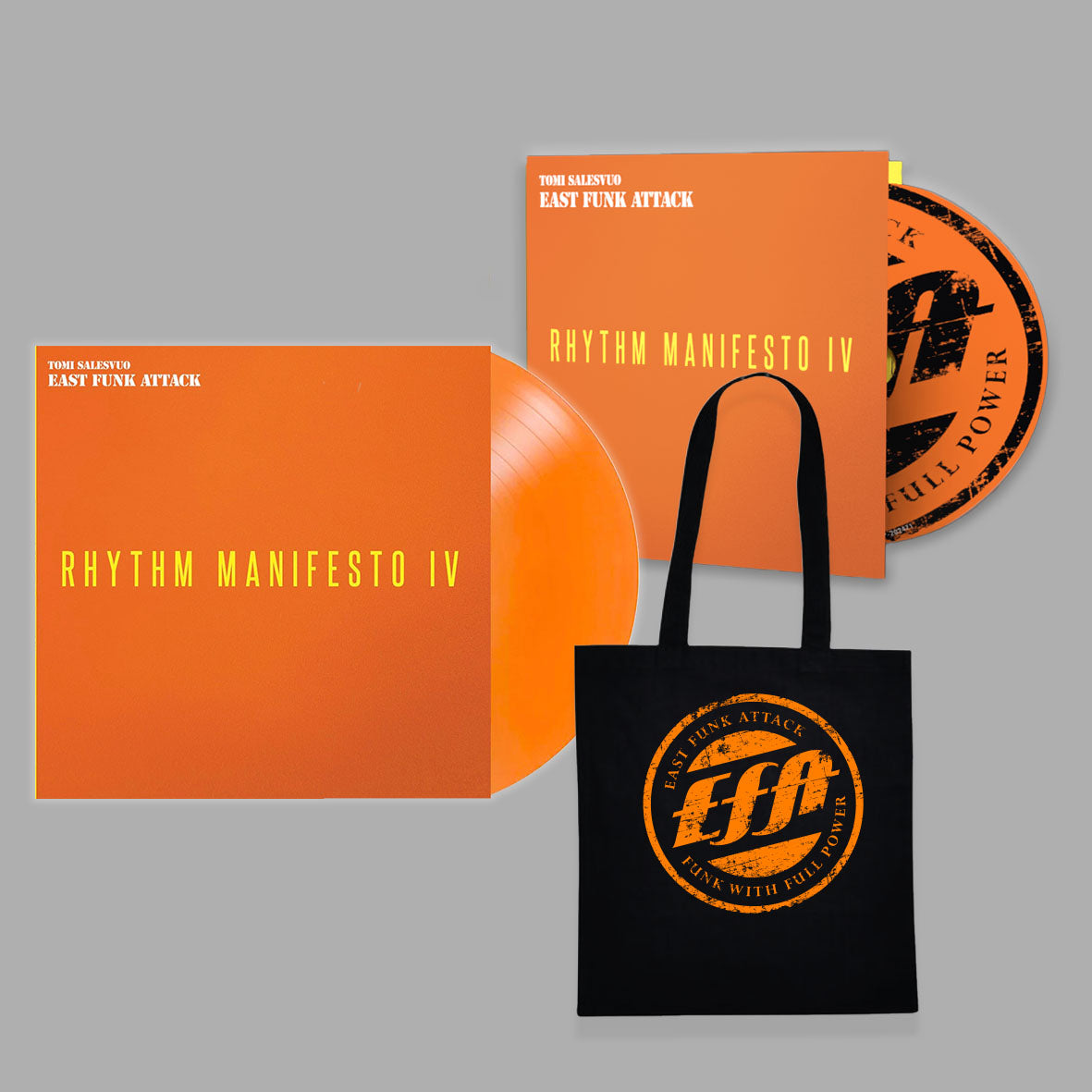 Rhythm Manifesto IV Vinyl LP orange limited edition + CD + EFA bag orange logo