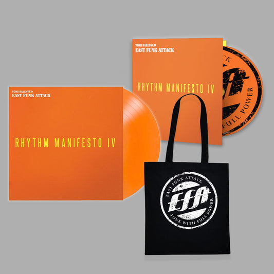 Rhythm Manifesto IV Vinyl LP orange limited edition + CD + EFA bag white logo